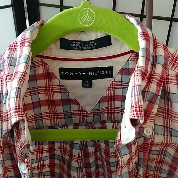 EuC Tommy Hilfiger Mens Short Sleeve Button Down - Picture 3 of 4